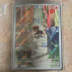 Pokemon TCG Litleo 139/132 Me01: Mega Evolution Basic 70HP Rare Holo - Image 1