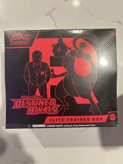 Pokemon Scarlet & Violet Destined Rivals Elite Trainer Box Mewtwo Giovanni 2024 - Image 1