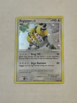 Pokemon TCG Regigigas DP40 Diamond and Pearl Holo Black Star Promo 2009 - Image 3