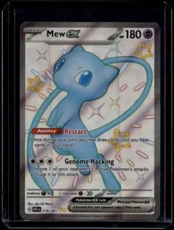 Pokemon TCG Mew ex 216/091 Paldean Fates Ultra Rare NM - Image 1