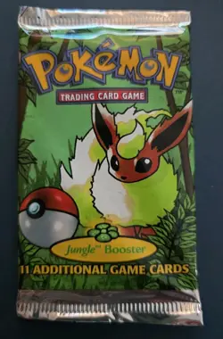 Pokemon Jungle 1999 Booster Pack Flareon Art New Sealed 742818060639 - Image 2