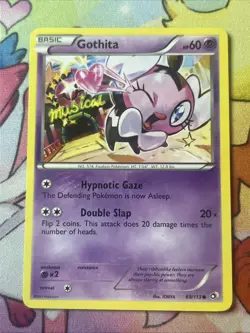 1x - Gothita - 69/113 - Common LP, English Pokemon Legendary Treasures - Image 1