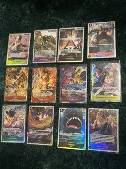 One Piece CCG Assorted Lot Of 12 Cards All Near Mint Sabo Trafalgar Law Boa - Image 1