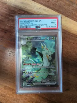 Pokemon TCG Serperior EX Black Bolt Special Illustration Rare Card 164/086 PSA 9 - Image 1