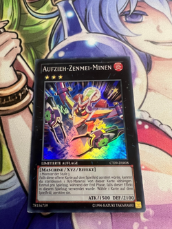 WIND-UP ZENMAINES GERMAN SUPER RARE CT09-EN008 DE008 LIGHT PLAY YUGIOH - Image 1