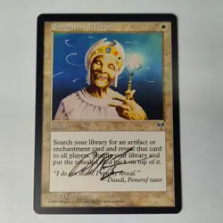 MTG Enlightened Tutor Mirage - Signed by Artist Dan Frazier - Image 1