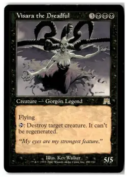 MTG Visara the Dreadful - Onslaught Moderately Played English - Image 1
