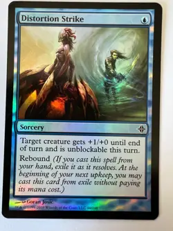 MTG Magic The Gathering Rise Of Eldrazi Distortion Strike Foil 2010 - Image 1