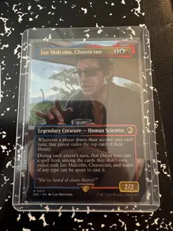 IAN MALCOLM, CHAOTICIAN JURASSIC WORLD COLLECTION MAGIC: THE GATHERING NM/M - Image 1