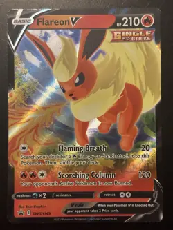 Pokemon Flareon V Single Strike Holo Promo SWSH149 Sword & Shield Card - Image 1