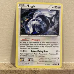 Lugia Fates Collide 78/124 - Exclusive Cracked Ice Holo - Pokemon TCG - 2016 NM - Image 1