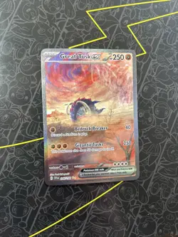 Great Tusk ex 246/198 Special Illustration Rare Scarlet & Violet Pokemon - Image 1