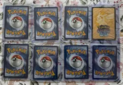 Lot Of 8 Pokemon Illustration Rare Cards With One Box Top Sealed - Image 2