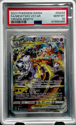 Mewtwo VSTAR CHARIZARD PSA 10 RARE HOLO REFRACTOR POKEMON GRADED INVESTMENT CARD - Image 1
