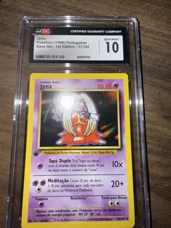 Pokemon TCG Jynx Base Set Portuguese 1st Edition ONLY CGC 10 Gem Mint #31 - Image 1