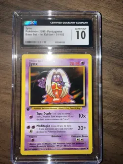 Pokemon TCG Jynx Base Set Portuguese 1st Edition ONLY CGC 10 Gem Mint #31 - Image 5
