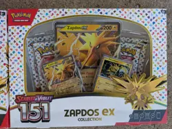 Pokemon TCG: Zapdos EX Collection Box 151 Zapdos Promo Scarlet & Violet SEALED - Image 1