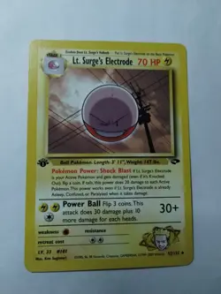 Pokemon TCG Lt. Surge's Electrode Gym Challenge 52 Regular 1st Edition Uncommon - Image 1