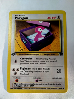 Pokemon TCG Porygon Team Rocket 48 Regular 1st Edition Uncommon - Uncirculated - Image 1