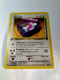 Pokemon TCG Porygon Team Rocket 48 Regular 1st Edition Uncommon - Uncirculated - Image 2