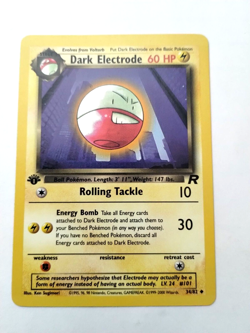 Pokemon TCG Dark Electrode Team Rocket 34 Regular 1st Edition - Uncirculated - Image 1