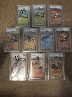 Various Pokemon Graded Cards Lot Of 10 - Image 1