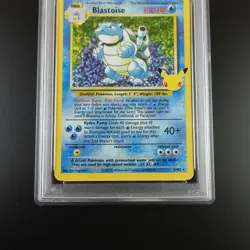 PSA 6 Blastoise 2/102 Pokemon Celebrations Classic Collection Holo Graded Card - Image 3