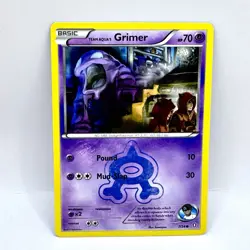 Team Aqua's Grimer 7/34 Double Crisis Regular Pokemon Card TCG LP - Image 1