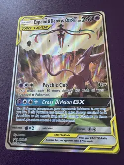 ✨ Espeon & Deoxys GX – SM240 – TAG TEAM Promo – Pokemon TCG (English) - Image 2