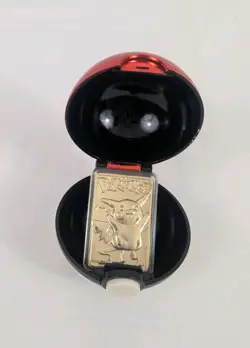 PIKACHU Pokemon 23K Gold Plated Trading Card 1999 Burger King Limited Edition - Image 1