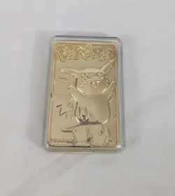 PIKACHU Pokemon 23K Gold Plated Trading Card 1999 Burger King Limited Edition - Image 3