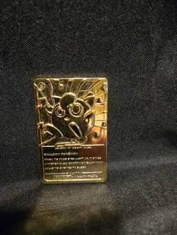 1999 Burger King Pokemon 23K Gold-Plated JIGGLYPUFF Trading Card - Image 2