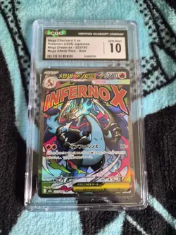 Pokemon Mega Charizard X ex Mega Dream ex (2025) Holo Mega Attack Rare CGC 10 3… - Image 1