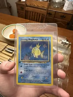 Pokemon TCG Shining Magikarp Card 66/64 1st Edition Neo Revelation Holo - Image 1