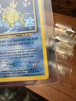 Pokemon TCG Shining Magikarp Card 66/64 1st Edition Neo Revelation Holo - Image 5