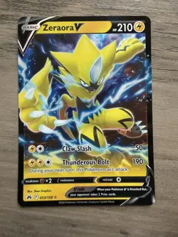 Pokemon TCG Zeraora V 053/159 Crown Zenith Ultra Rare Holo Near Mint - Image 1