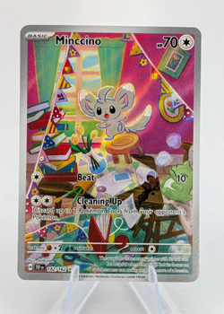 Temporal Forces Minccino 182/162 Illustration Rare Pokemon NM/M - Image 1