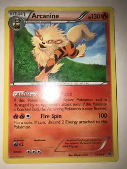 2X Pokemon 2012 Light Play Arcanine Next Destinies REGULAR 12/99 Card - Image 1