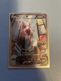 Mewtwo V (Alternate Full Art) 072/078 Pokemon GO Holo - Image 1
