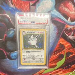 Pokemon Wigglytuff Jungle 16/64 Holo Rare 1st Edition PSA 8 - Image 1