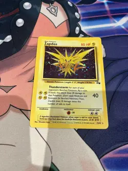 Zapdos Holo Fossil, 15/62 Pokemon Card - Image 1