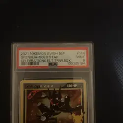 2021 POKEMON SWSH BLACK STAR PROMO #144 GRENINJA-GOLD STAR PSA 9 - Image 2