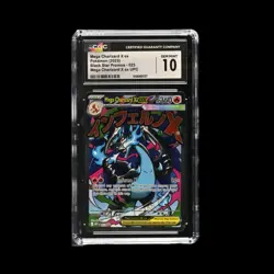 Pokemon Slab Mega Charizard X EX 023 CGC 10 Gem 2025 - Image 1