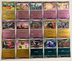 Pokemon 60 Card Phantasmal Flames Lot No Duplicates 10 Holo 50 Reverse + Binder - Image 4