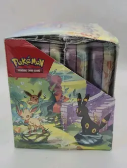 Pokemon TCG:Prismatic Evolutions Mini Tins x8 Full Set Display Case New & Sealed - Image 3