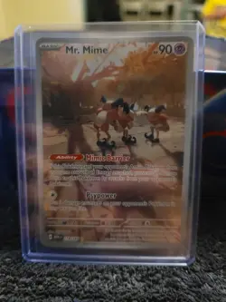 Pokemon TCG Full Art Illustration Rare Mr. Mime 179/165 Scarlet & Violet 151 - Image 1