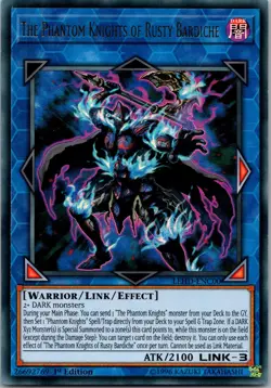 Yugioh The Phantom Knights of Rusty Bardiche LEHD-ENC00 1st Edition Ultra Rare N - Image 1