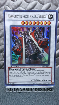 | Yugioh Karakuri Steel Shogun MDL 00X Bureido STOR-EN042 Ultra Rare NM- 🔥 | - Image 1