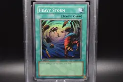 Heavy Storm Yu-Gi-Oh! Metal Raiders PSA 10 Gem MT 1st Edition MRD-142 Wavy - Image 3