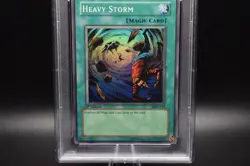 Heavy Storm Yu-Gi-Oh! Metal Raiders PSA 10 Gem MT 1st Edition MRD-142 Wavy - Image 4